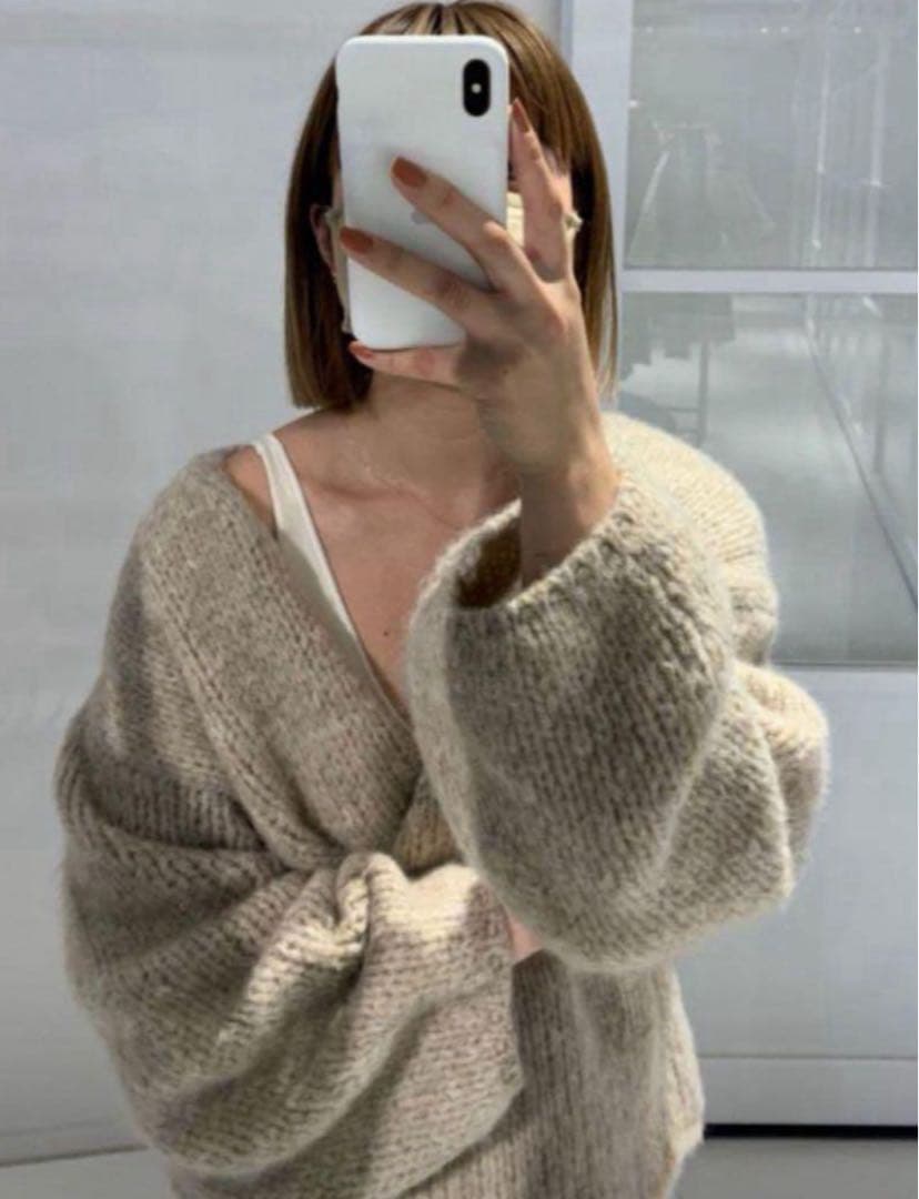 新品U by SPICK&SPAN カシュクールカーディガン 松田未来 ニット