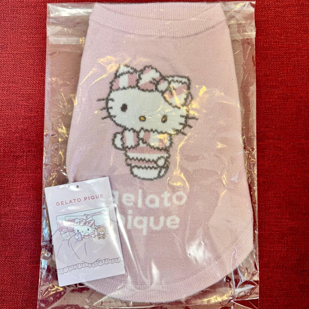 新品 ジェラートピケ サンリオ 限定コラボ ペットウェア ハローキティ Lサイズ