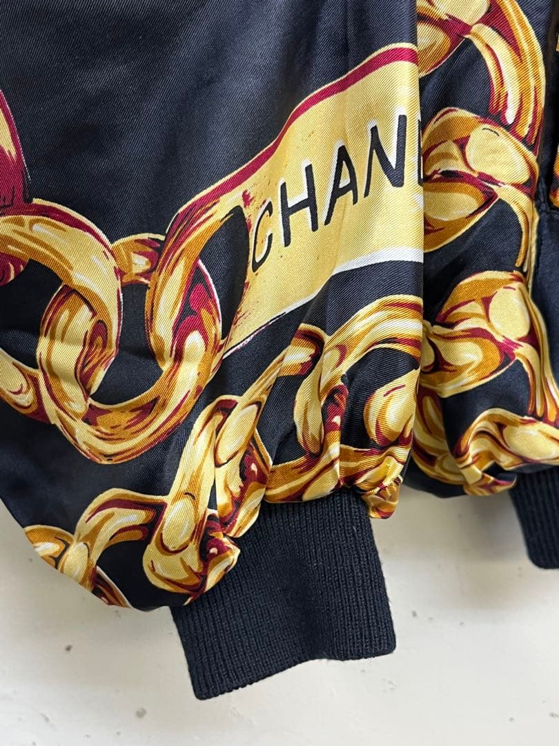 80s 90s CHANEL ブートレグ チェーン ブルゾン ボンバージャケット