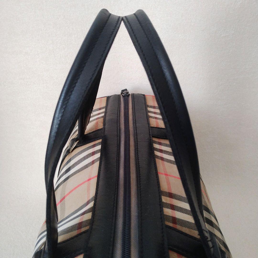 BURBERRY ボストンバッグキャンバス ノバチェック　シャドーホース 鞄