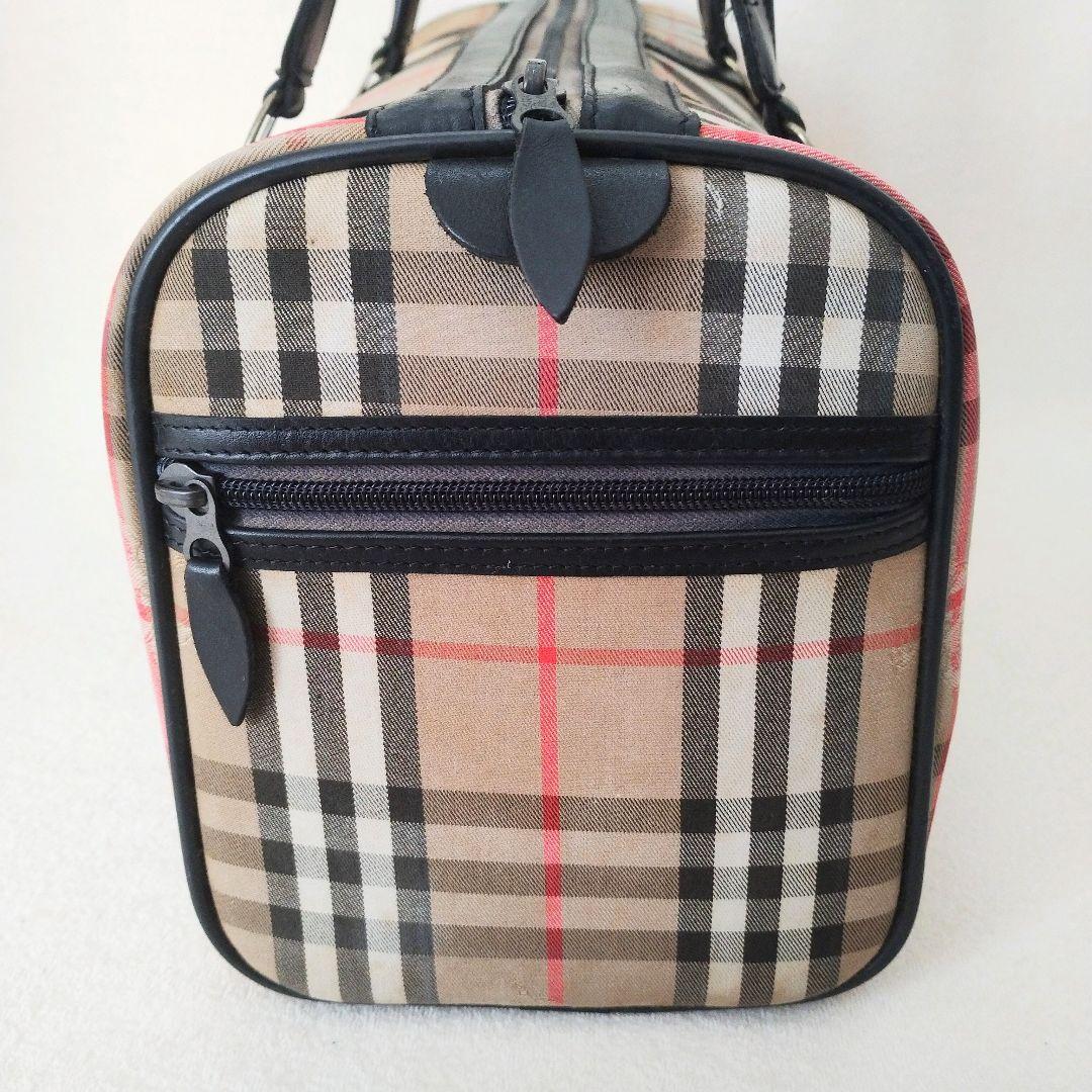 BURBERRY ボストンバッグキャンバス ノバチェック　シャドーホース 鞄