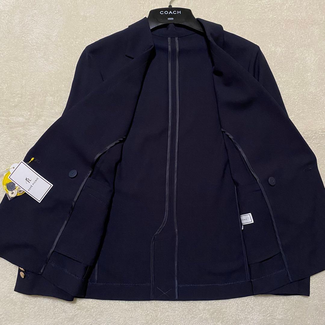 【未使用•タグ付✨】ロペピクニック 25SS カナパ金ボタンジャケット 紺 40