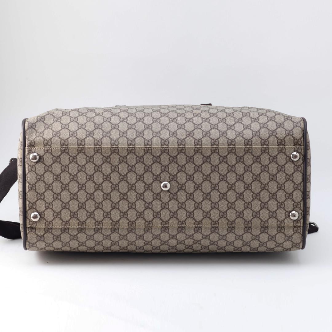 K3962M 美品 グッチ GGスプリーム 2way ボストンバッグ イタリア製