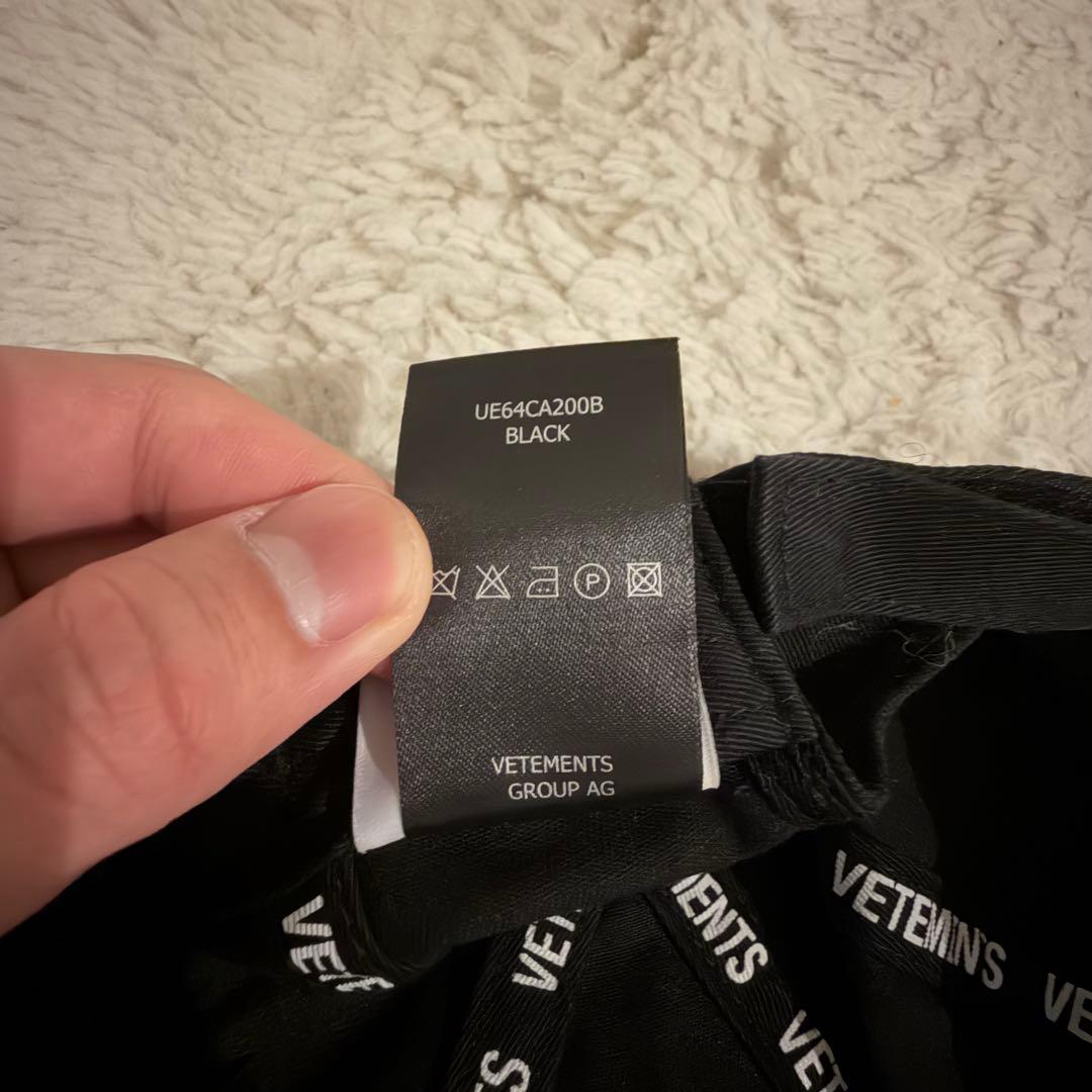【美品】 24SS VETEMENTS ANARCHY CAP BLK