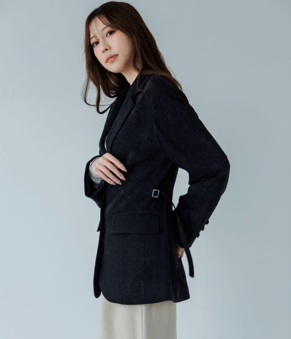 ジャケット・アウター SENEE waist belt tailored jacket