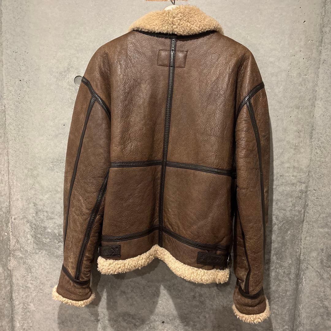 B-3 フライトジャケット レザー　ムートンジャケット