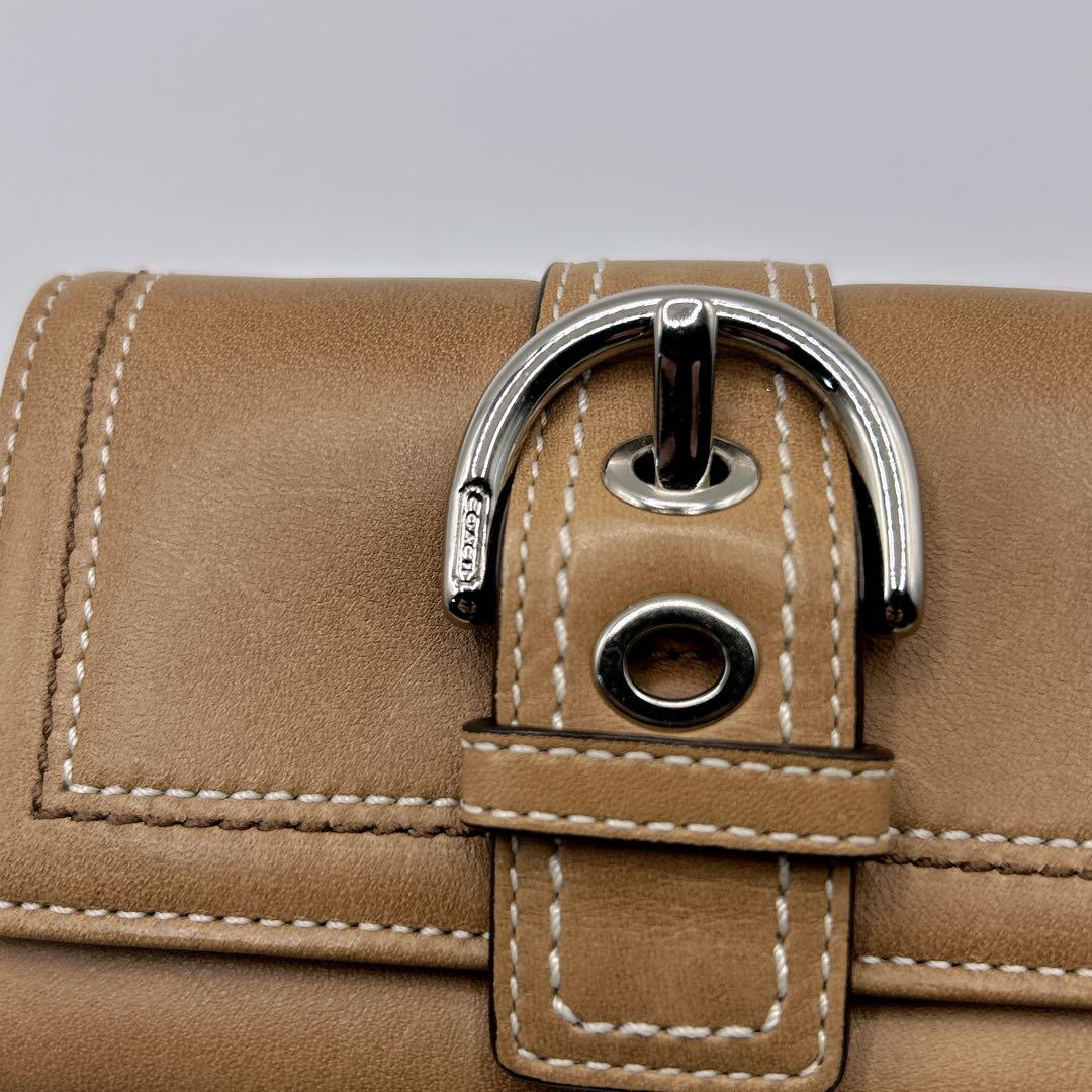 極美品　COACH コーチ　ソーホー　折り財布　ポーチ　キーホルダー　レザー