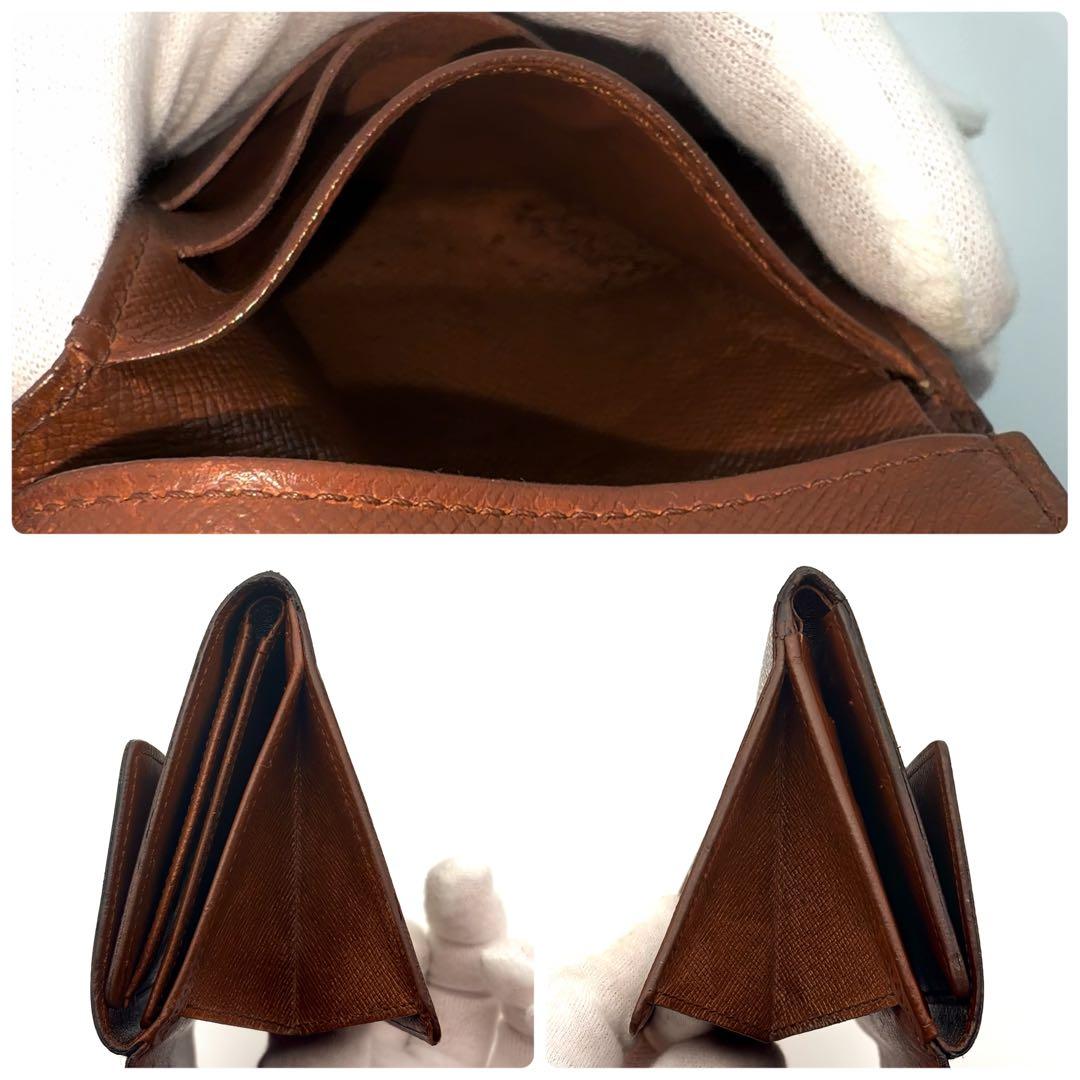 【美品】ルイヴィトン モノグラム ポルトモネ ビエ カルトクレディ 折り財布