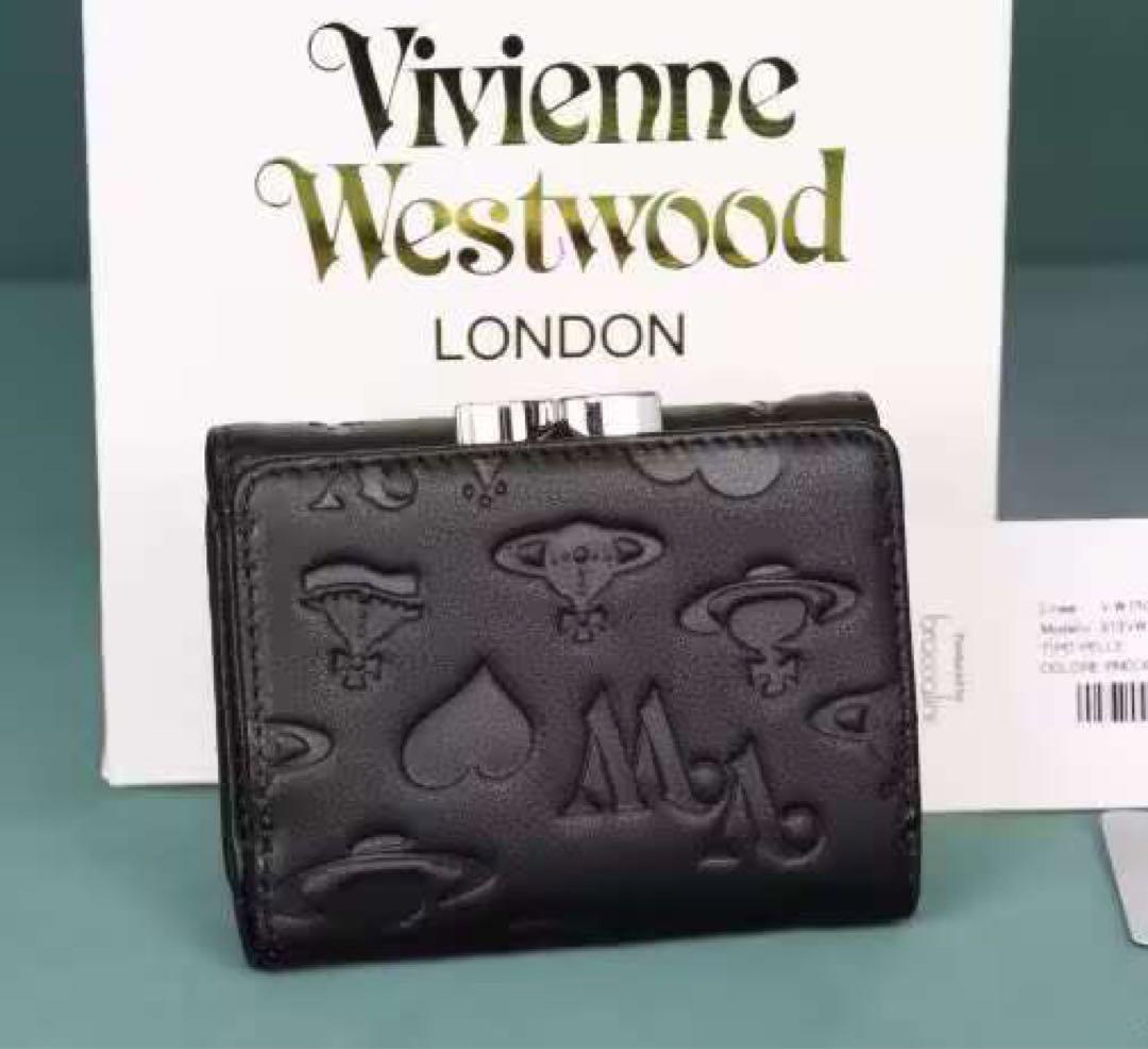 Vivenne Westwood ☆三つ折り財布☆黒·