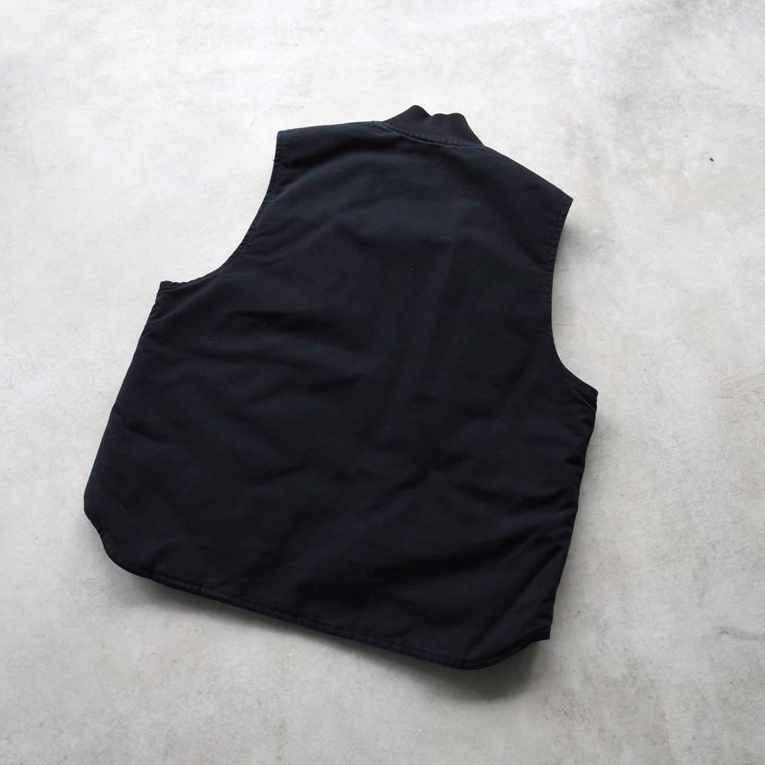 90s00s Carhartt カーハート ダックベスト 黒 ブラック XL