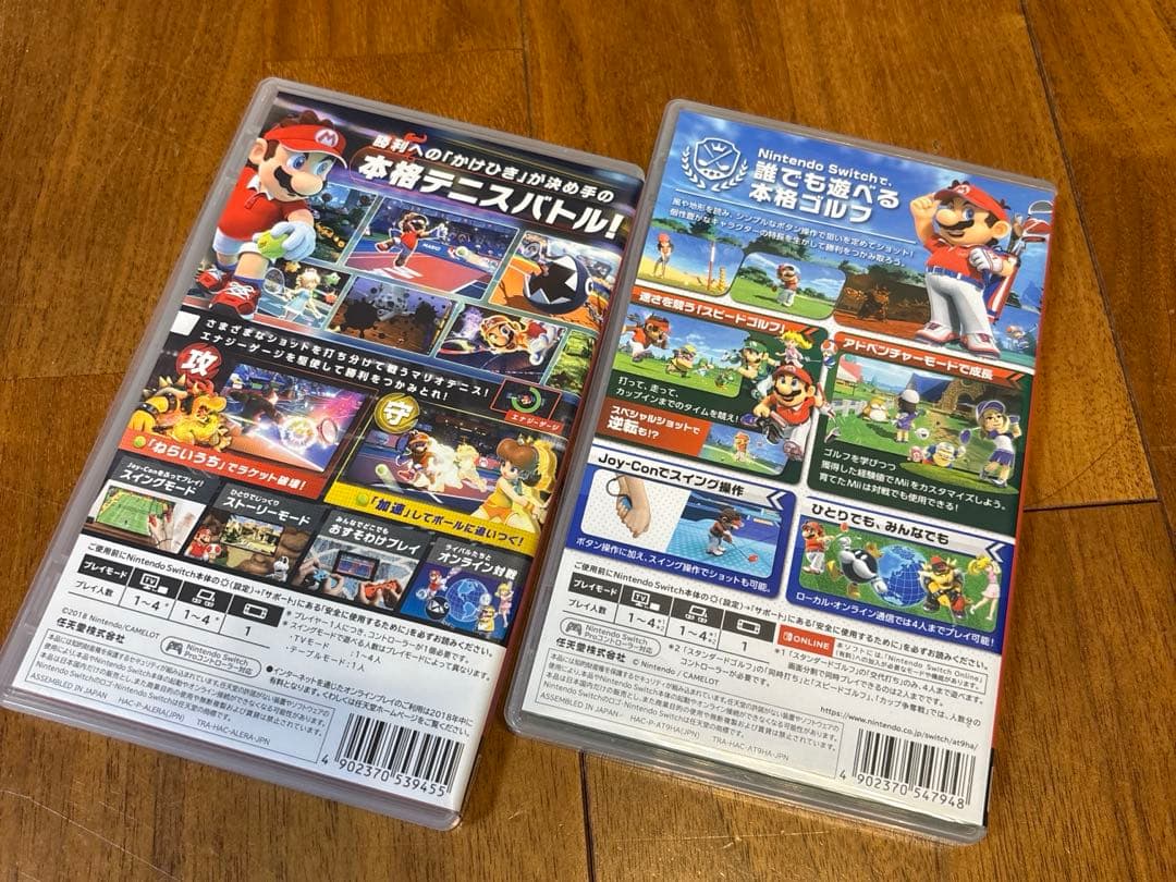 2本セット■Switch マリオテニス エース+マリオゴルフ スーパーラッシュ