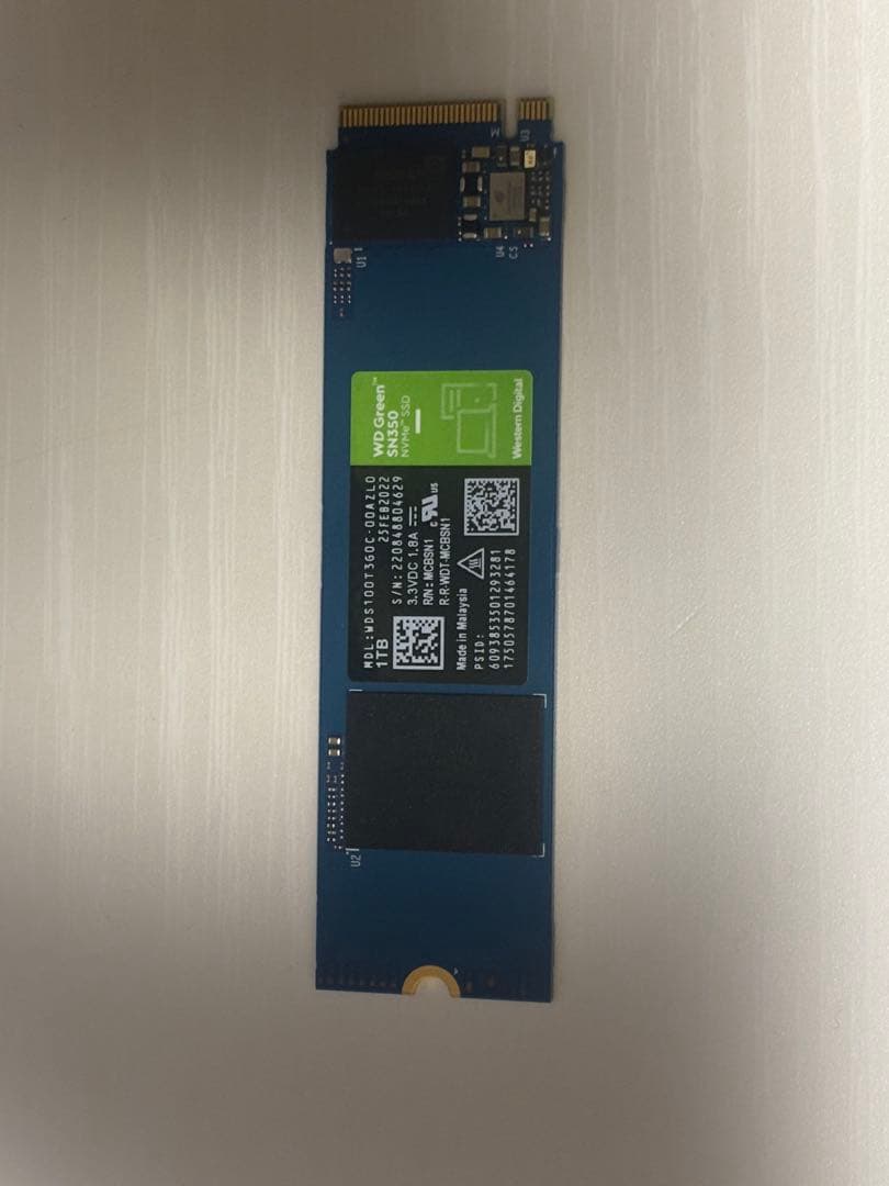 内蔵型SSD WD Green SN350 1TB