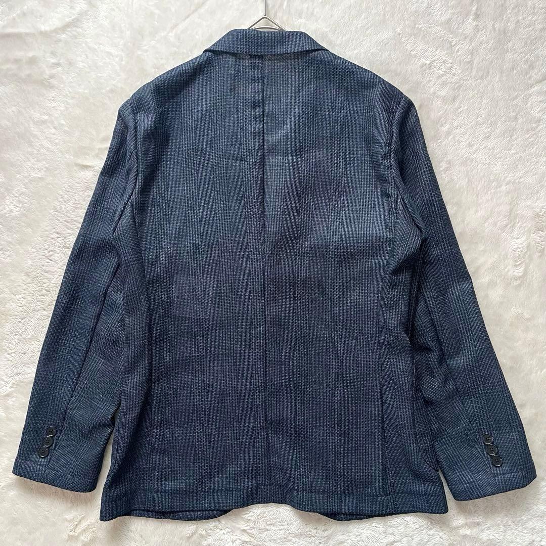 極美品✨マッキントッシュフィロソフィー　テーラードジャケット36カラミ織ネイビー
