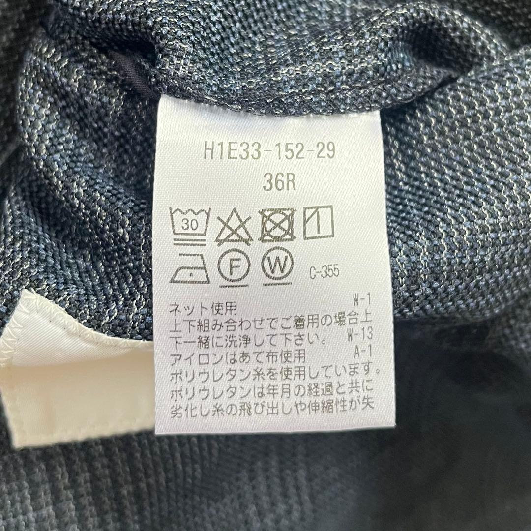 極美品✨マッキントッシュフィロソフィー　テーラードジャケット36カラミ織ネイビー