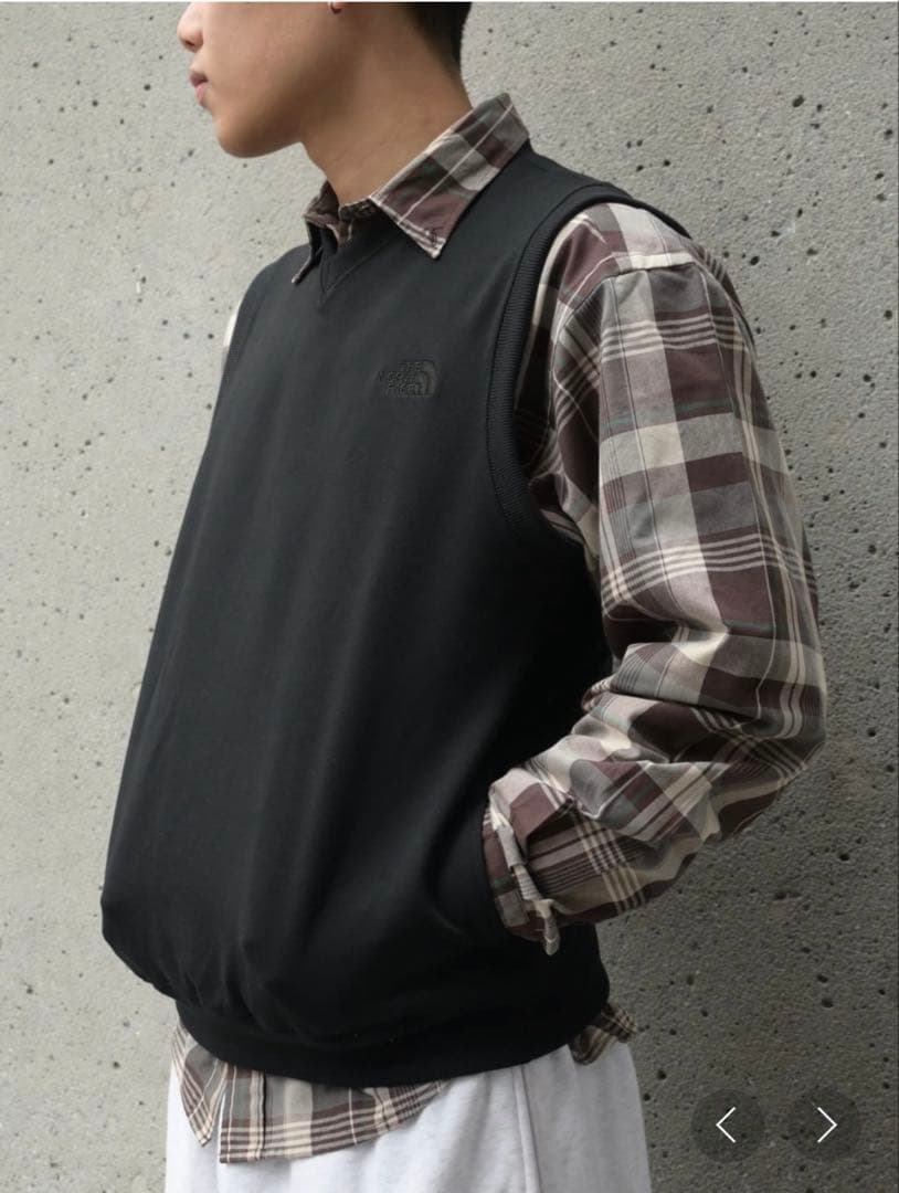 THE NORTH FACE ブラック M ライトスウェットベスト ゴルフ