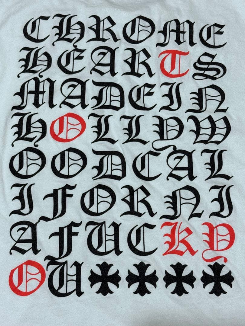 Chrome Hearts ハリウッドヴァーティカルロゴTシャツ Mサイズ