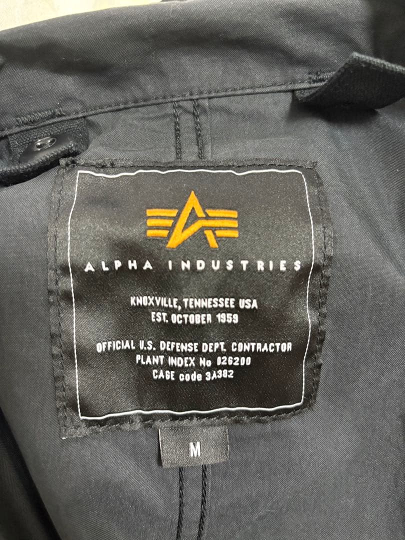 Alpha industries モッズコート M 黒 TA1627-001