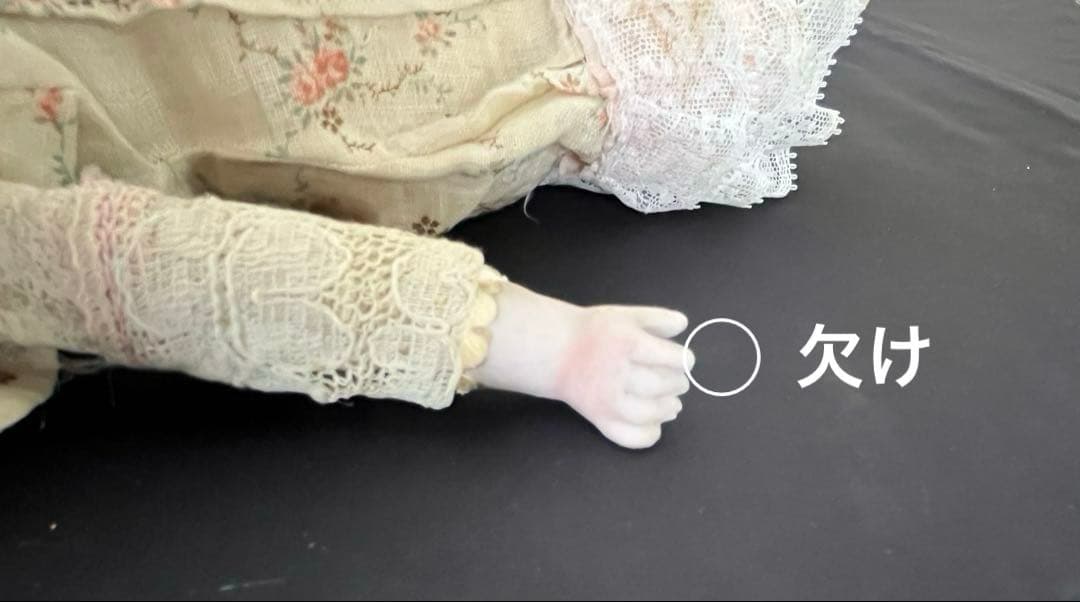 ▪︎アンティークドール▪︎ケストナー154 ▪︎28cm ▪︎難あり▪️スタンド付き