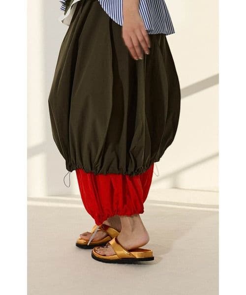 スカート OMMO IRREGULAR PATTERN LAYERED SK