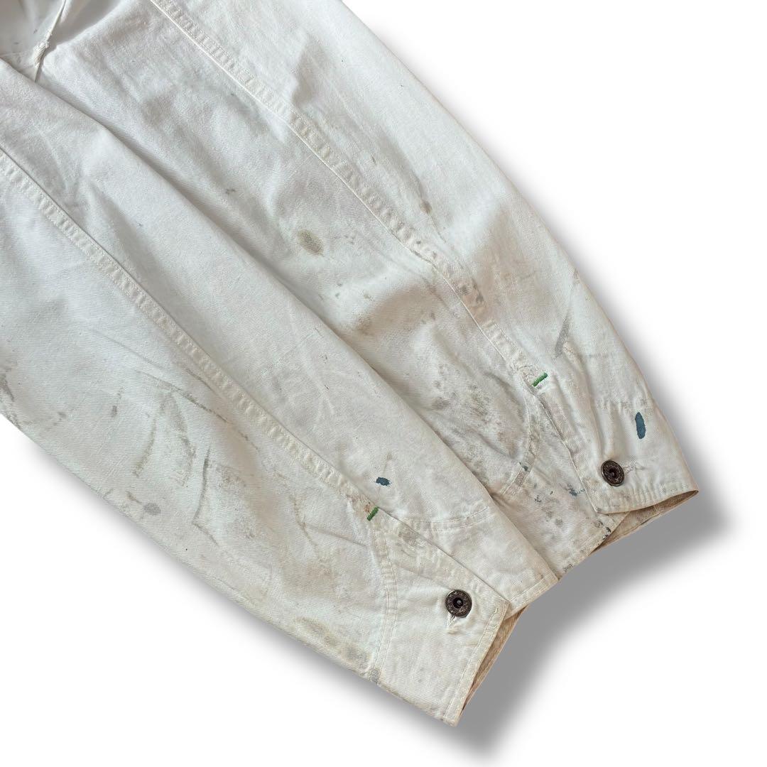 30〜40s WWII White COVERALLS 大戦 カバーオール 白