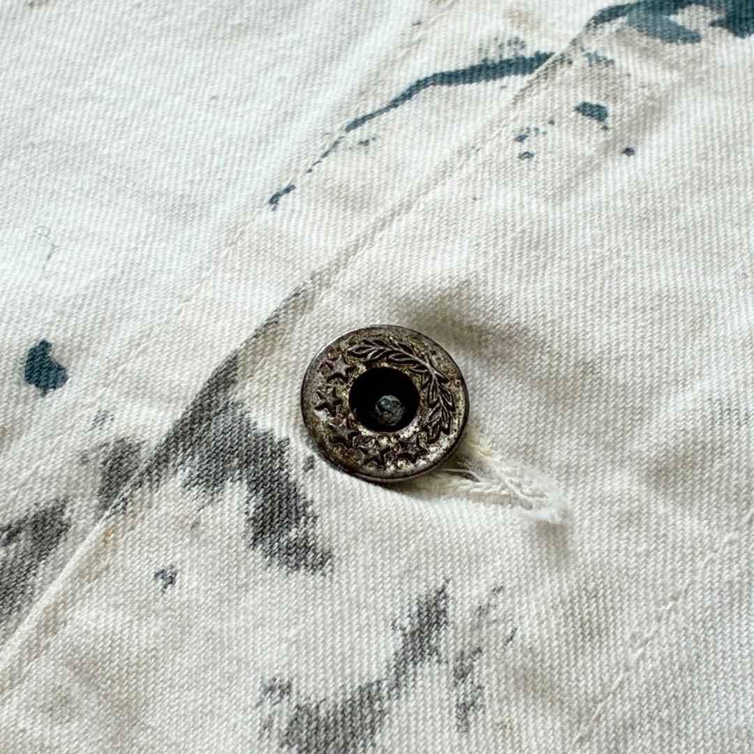 30〜40s WWII White COVERALLS 大戦 カバーオール 白