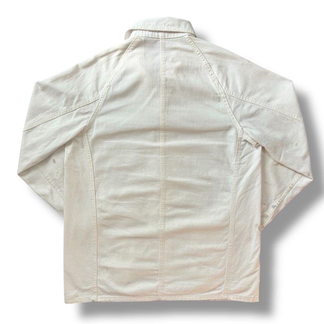 30〜40s WWII White COVERALLS 大戦 カバーオール 白