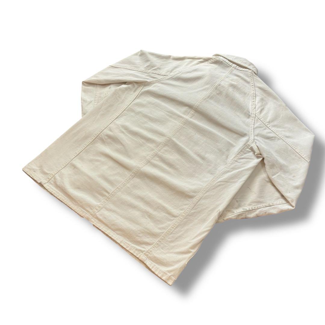 30〜40s WWII White COVERALLS 大戦 カバーオール 白