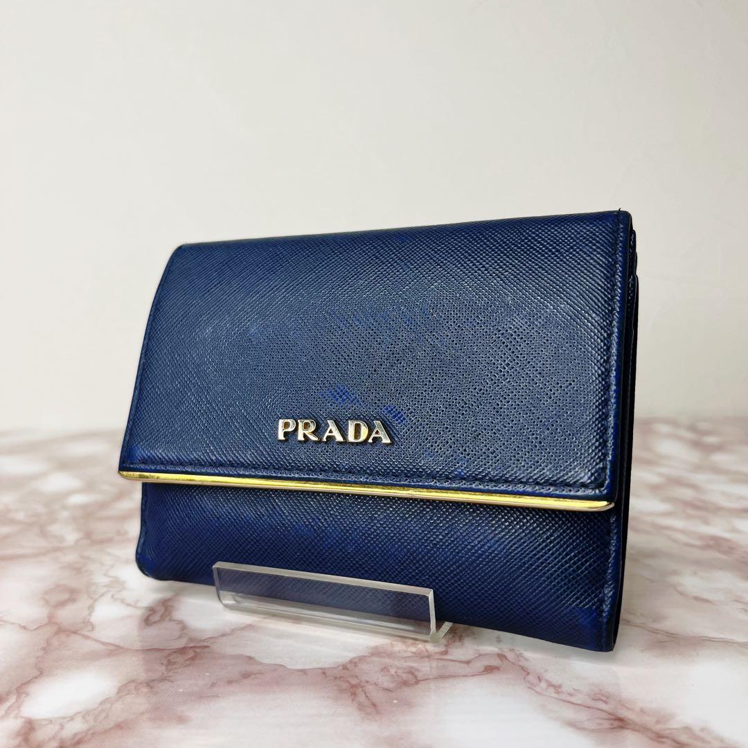 【極美品】PRADA 二つ折り財布　折り財布90