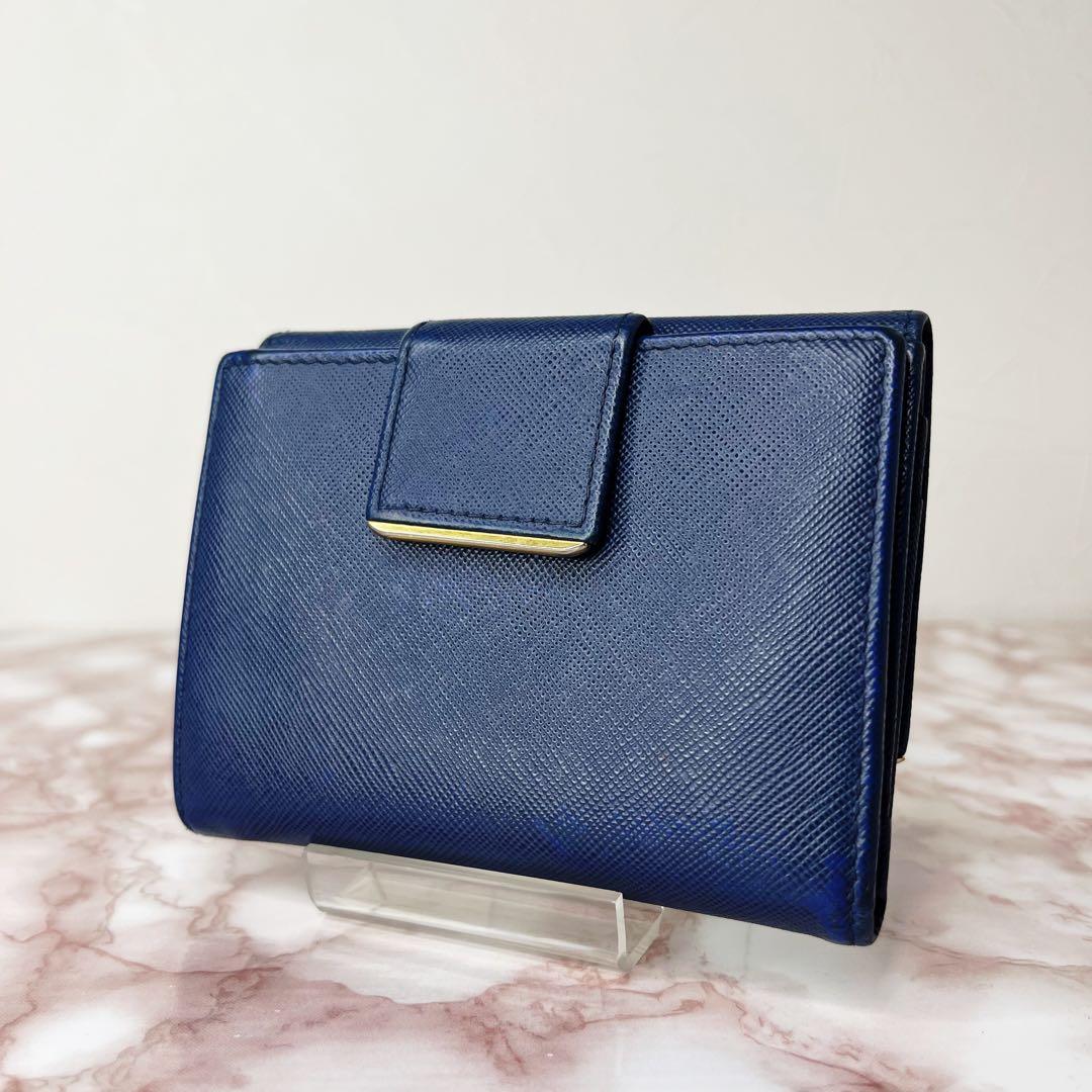 【極美品】PRADA 二つ折り財布　折り財布90