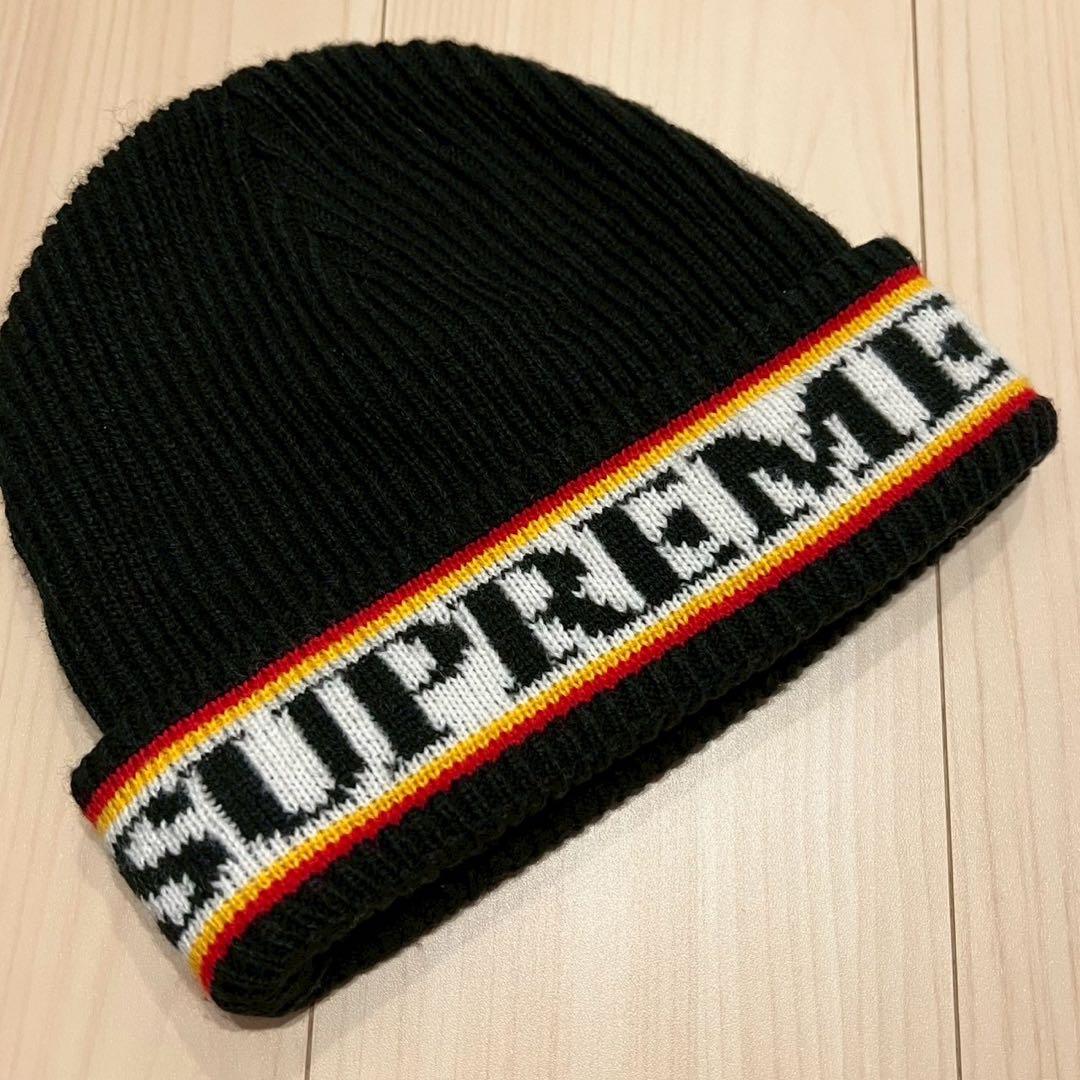 Supreme Cuff Logo クラシックロゴ ニット帽 ビーニー 古着