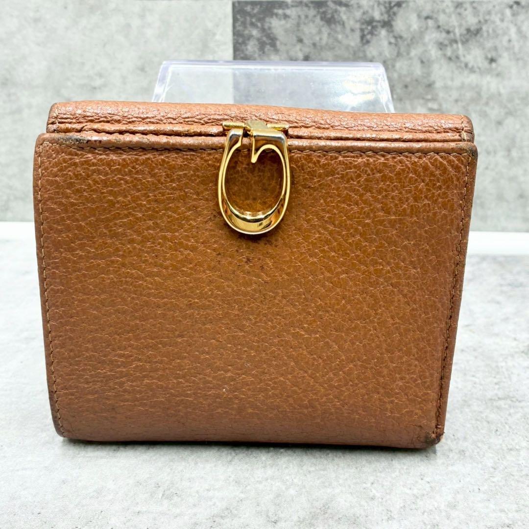 美品 グッチ オールドグッチ ソフトビット コンパクトウォレット 二つ折り財布