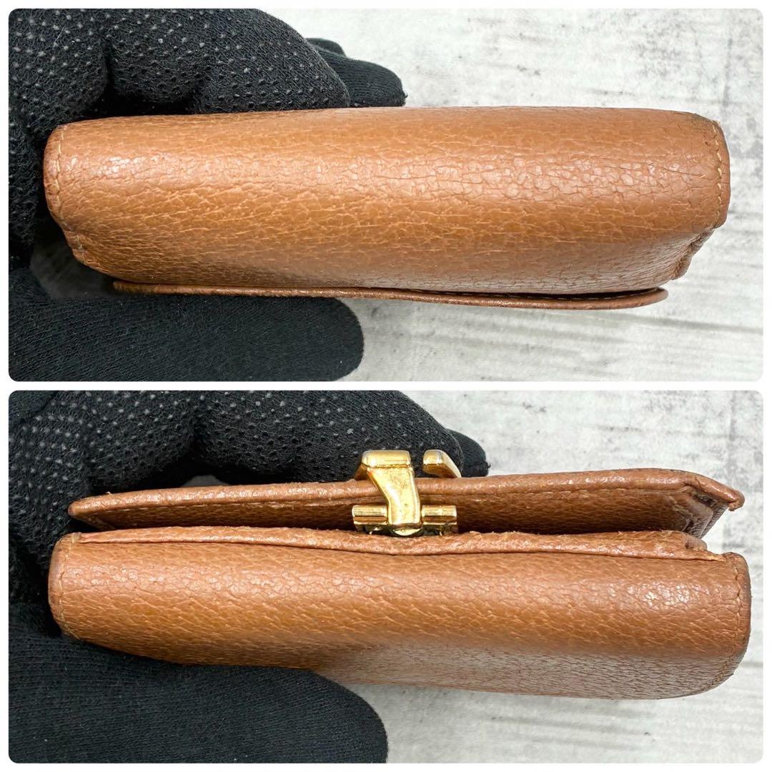 美品 グッチ オールドグッチ ソフトビット コンパクトウォレット 二つ折り財布