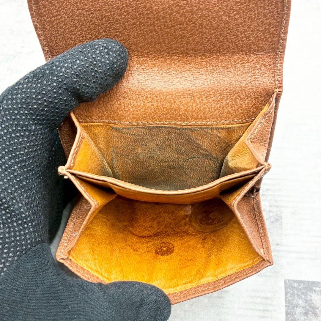 美品 グッチ オールドグッチ ソフトビット コンパクトウォレット 二つ折り財布