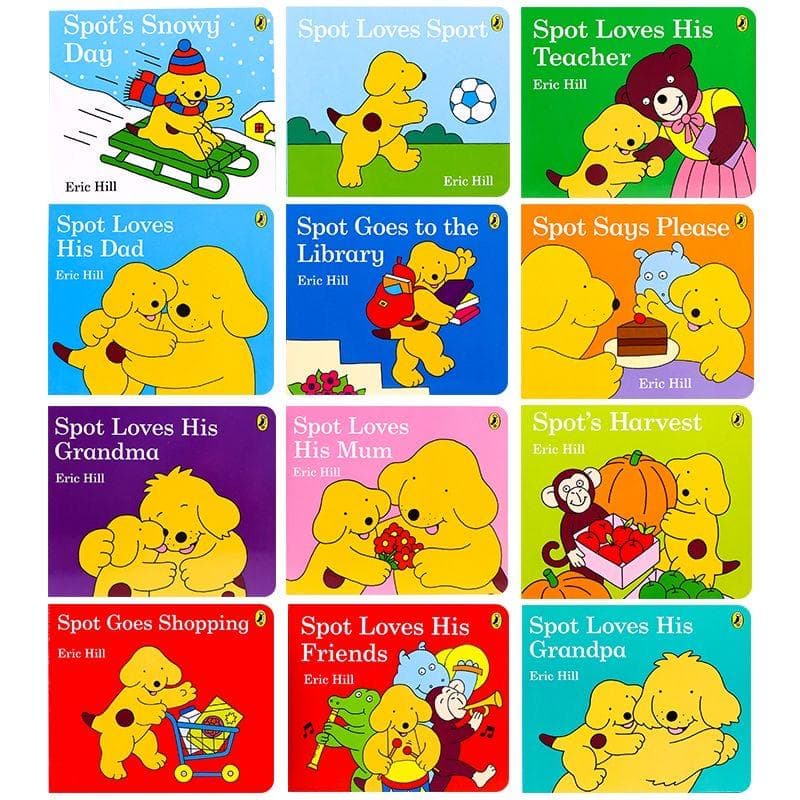Spots Story Library 12冊 Eric Hill 英語 絵本