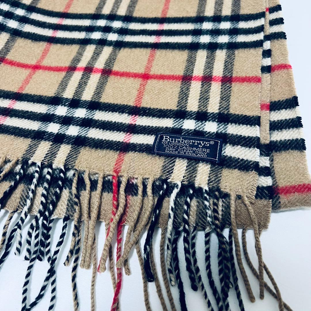 BURBERRYバーバリー マフラー カシミヤ100%ノバチェック