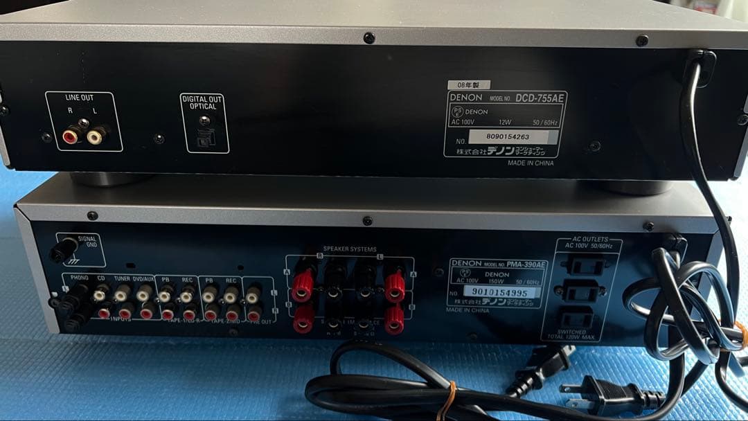 【完動品】DENON PMA-390AEアンプ DCD-755AE CDプレーヤ