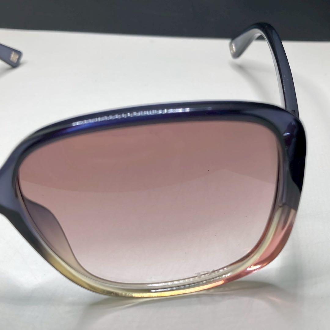 Dior グラデーション サングラス オーバーサイズ ブルー×ピンク