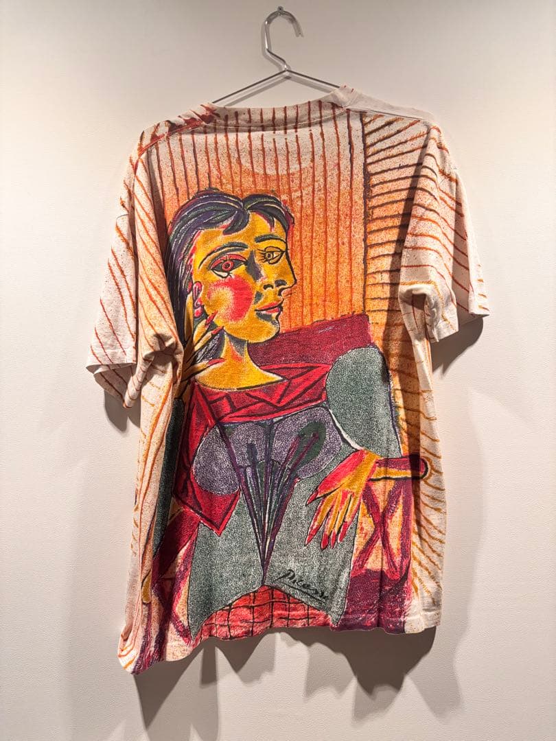 ドスペ80's パブロ・ピカソ 'ドラ・マールの肖像''総柄Tシャツ