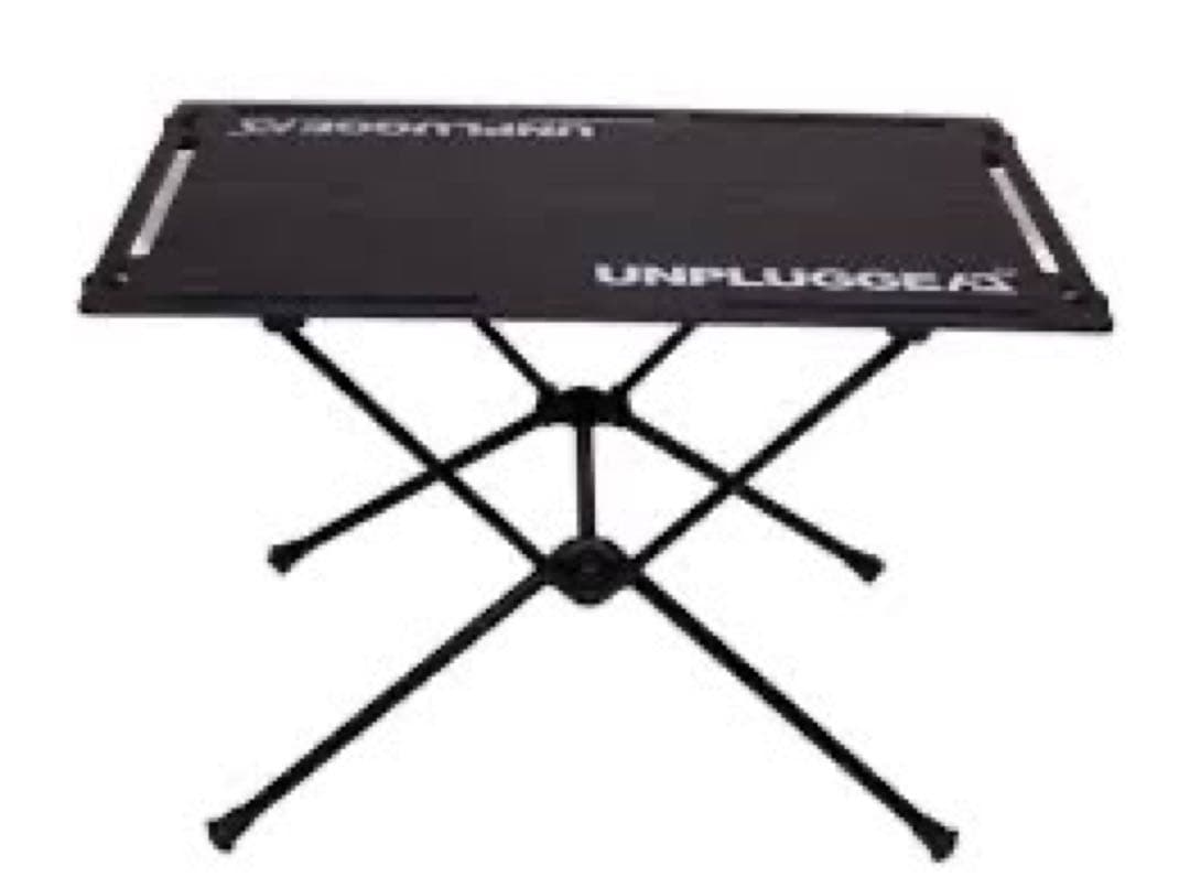 UNPLUGGEA 折りたたみテーブル ブラック