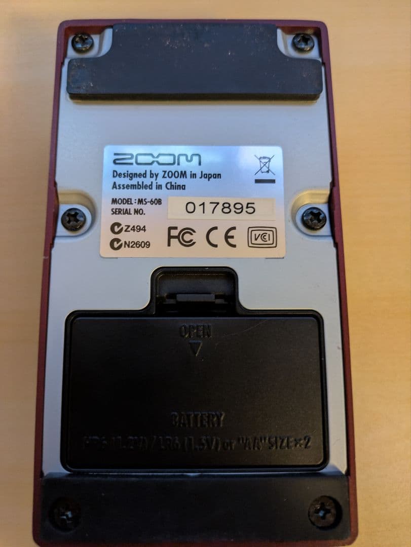 ZOOM MS60B ベース用マルチエフェクター