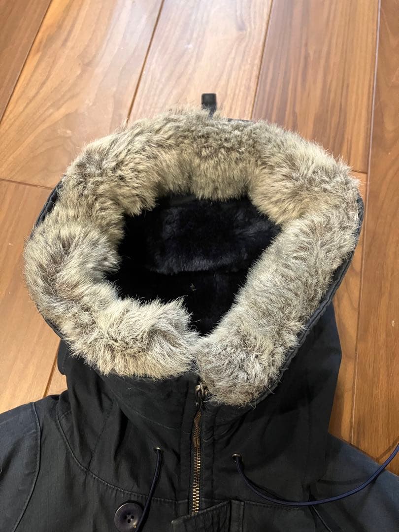 nonnative ノンネイティブ　ミリタリーボアジャケット　モッズコート　紺色