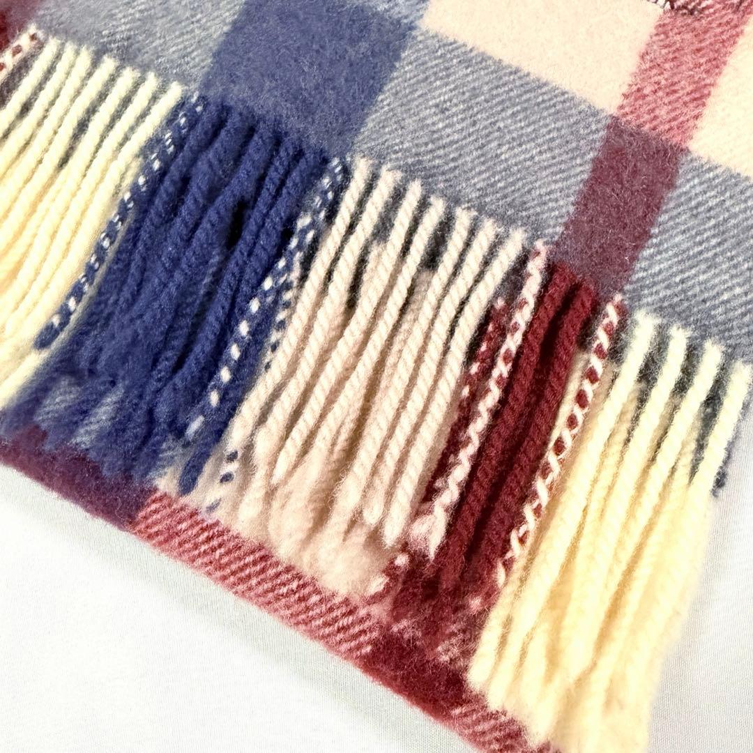 ★ブルーレーベルクレストブリッジ★カシミヤ混 マフラー チェック