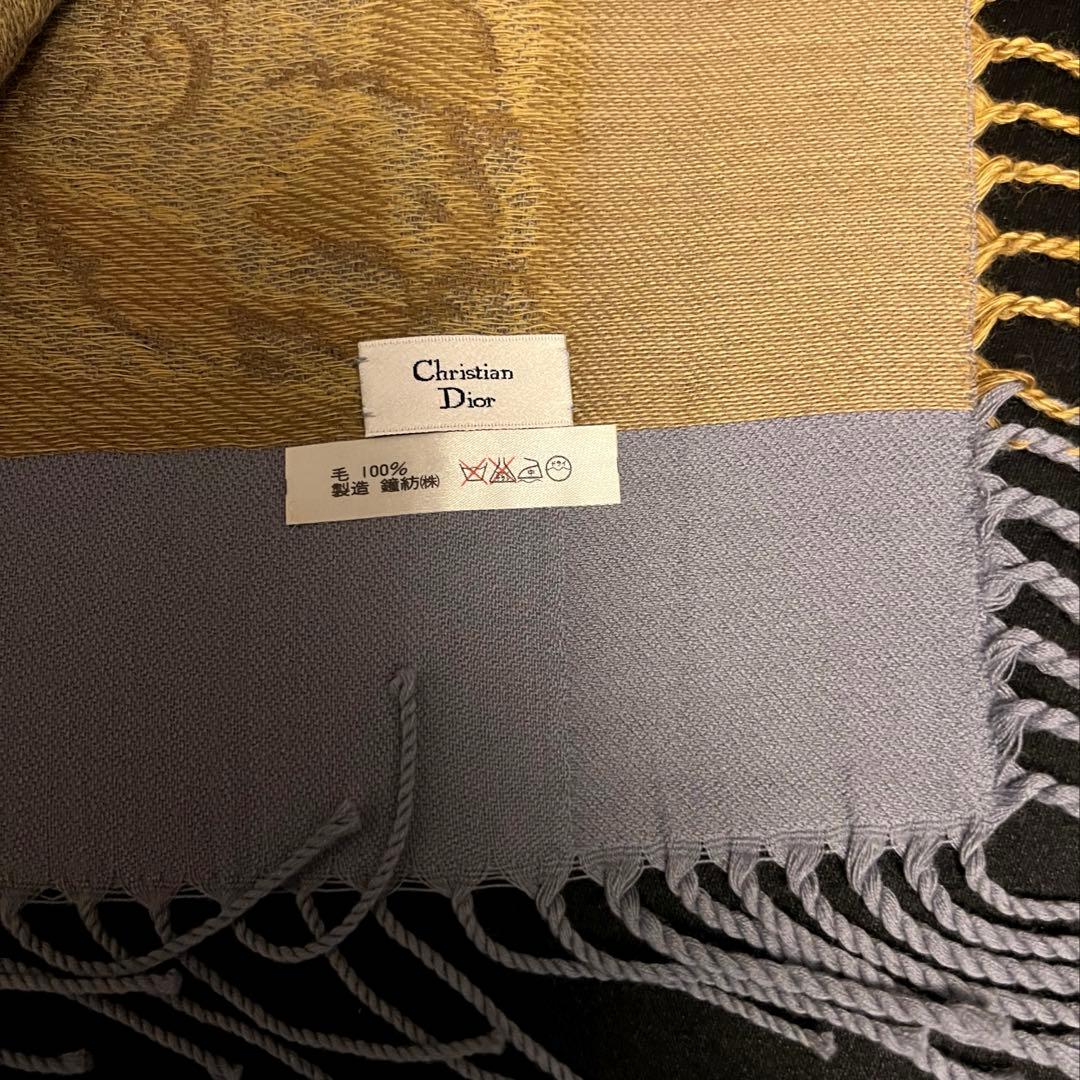 クリスチャンディオール 大判ストール ウール100% 保管品