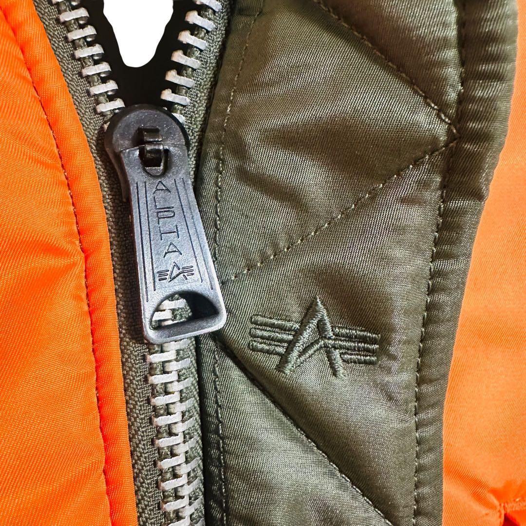 美品 アルファインダストリーズ MA-1 リバーシブル 空軍 米国古着 L