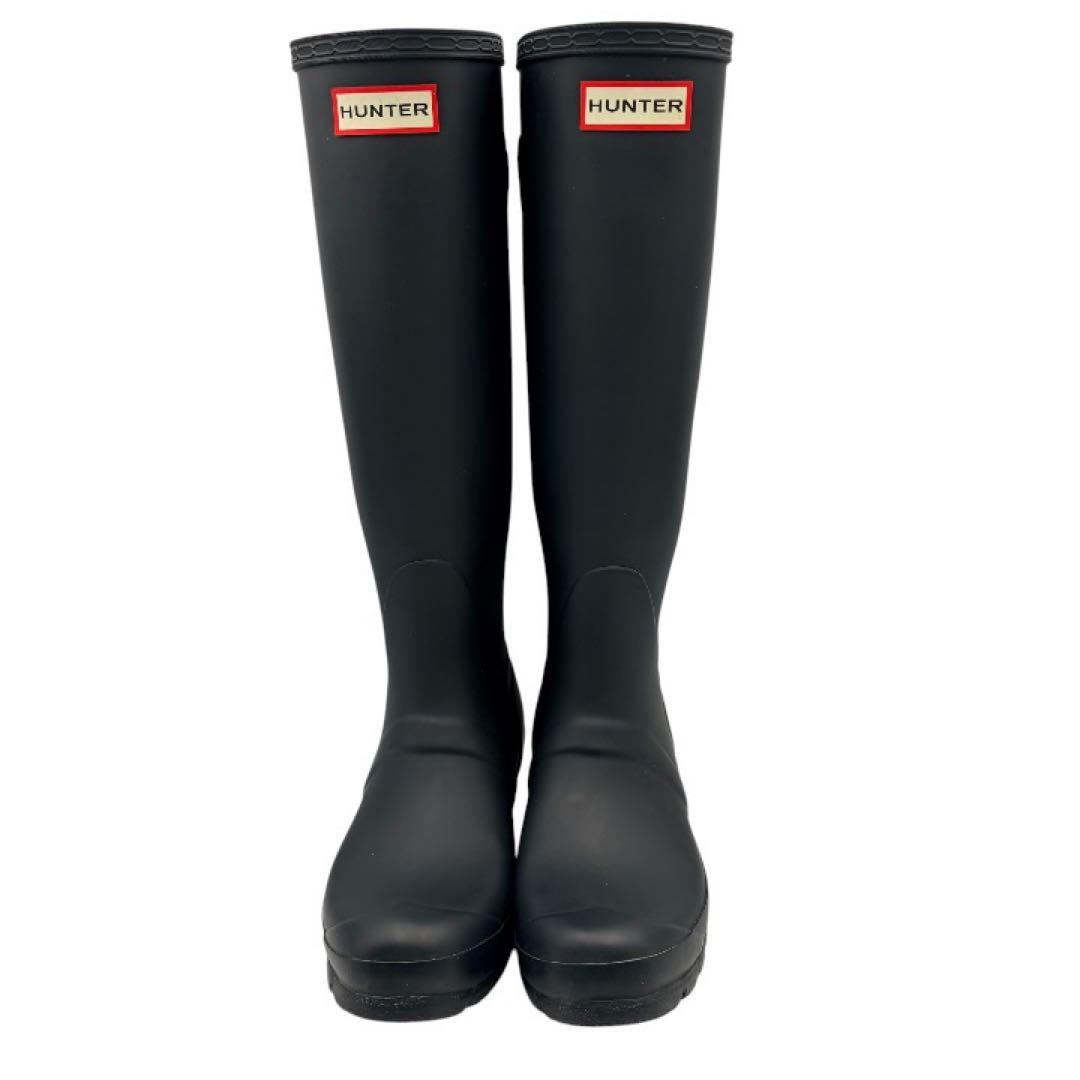 HUNTER レインブーツ トールWFT1001RMA 黒 UK4 ベルト