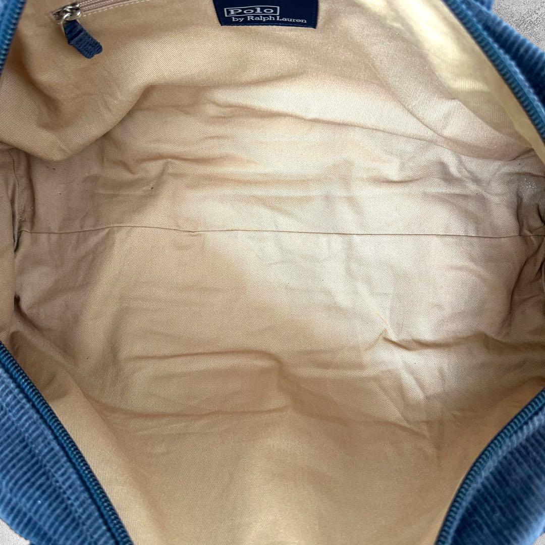 POLO Ralph Lauren ホースロゴ　コーデュロイ ボストンバッグ