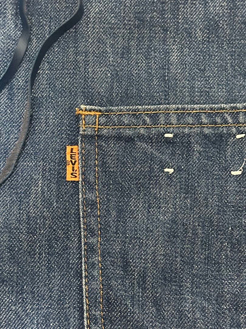 70s LEVI'S BIGE リバーシブルデニムベスト （紐付き）