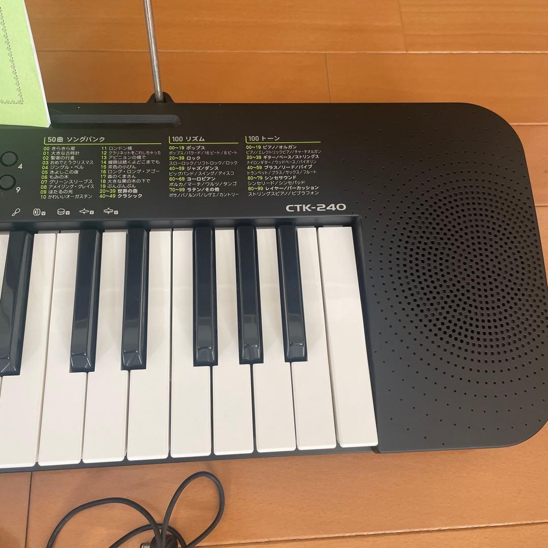 キーボード 電子ピアノ CASIO CTK240 49鍵盤 【カシオ】