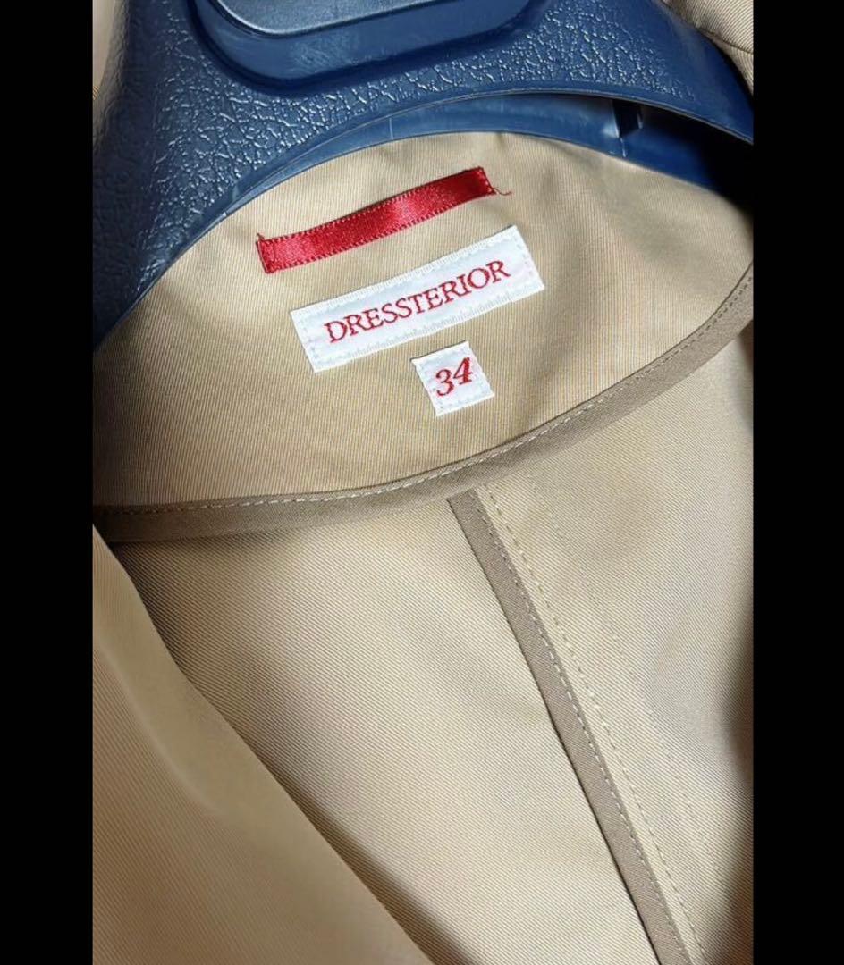 美品　DRESTERIOR コットン　ライトトレンチコート 定価4万