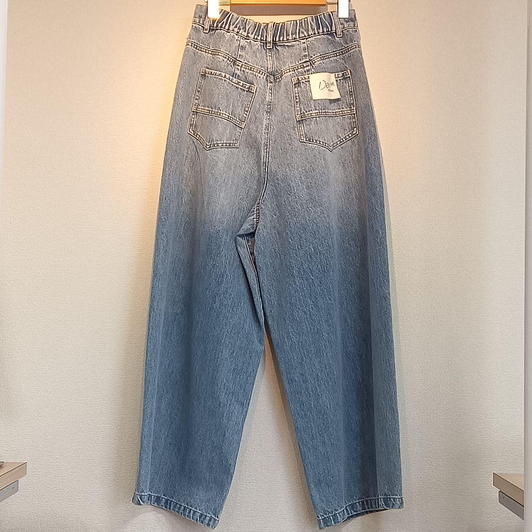 新品タグ付 シニカル デニム ワイド パンツ L〜LLサイズ ブルー Mal.